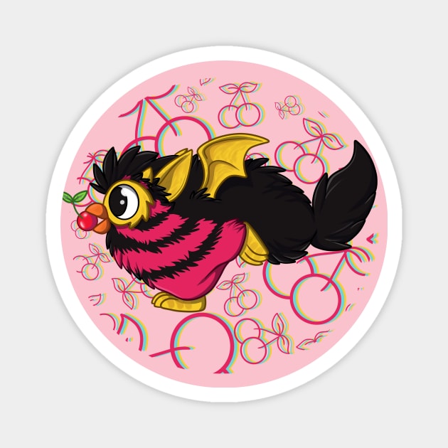 Dragon Furby cherry Magnet by GSMare